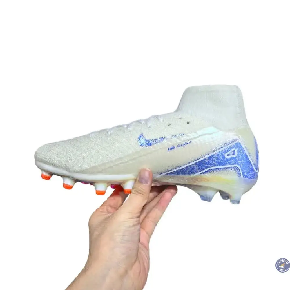 Air Zoom Mercurial Superfly 10 AG Blueprint - Blanc/Bleu - Image 2