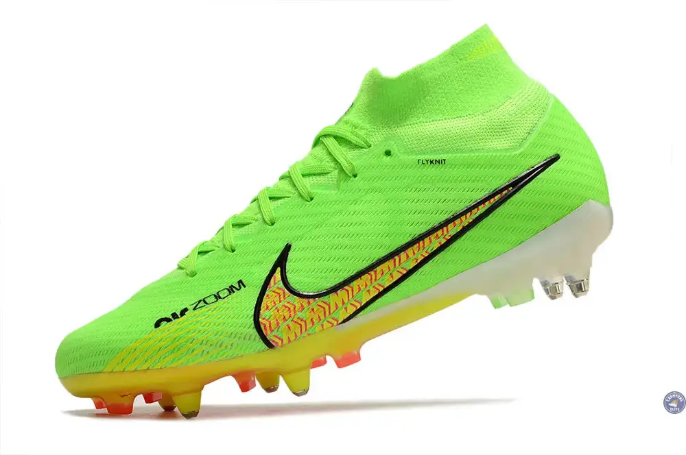 Air Zoom Mercurial Superfly 9 Anticlog SG - Vert/Jaune/Noir/Rose - Image 4