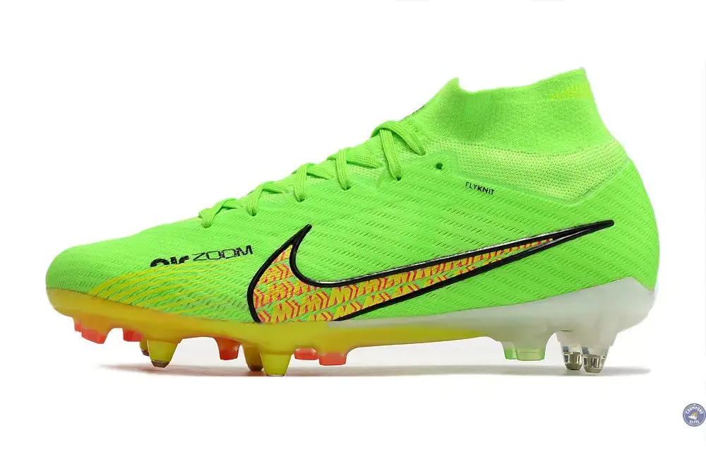 Air Zoom Mercurial Superfly 9 Anticlog SG - Vert/Jaune/Noir/Rose - Image 5
