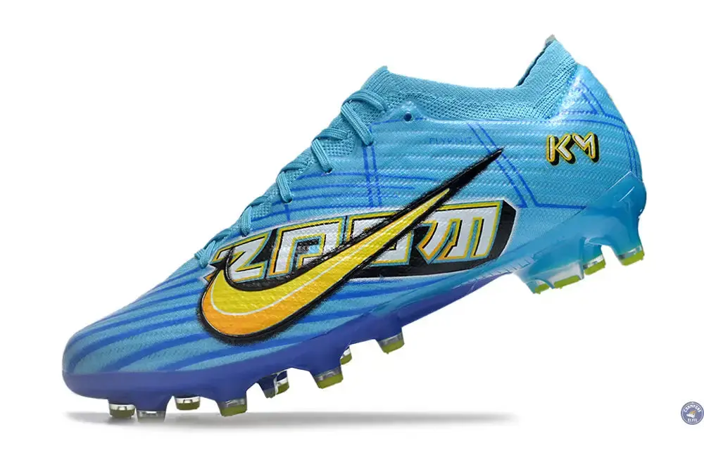 Air Zoom Mercurial Vapor 15 Academy AG Mbappé Personal Edition - Bleu/Blanc - Image 4