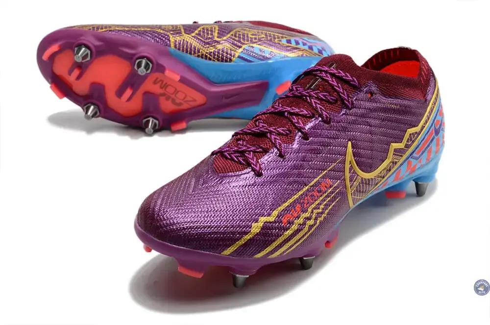 Air Zoom Mercurial Vapor 15 Anticlog SG Mbappé Personal Edition - Bordeaux/Doré - Image 2