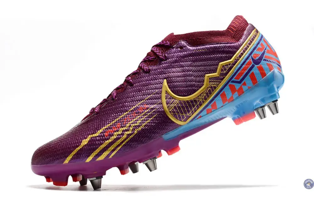 Air Zoom Mercurial Vapor 15 Anticlog SG Mbappé Personal Edition - Bordeaux/Doré - Image 4