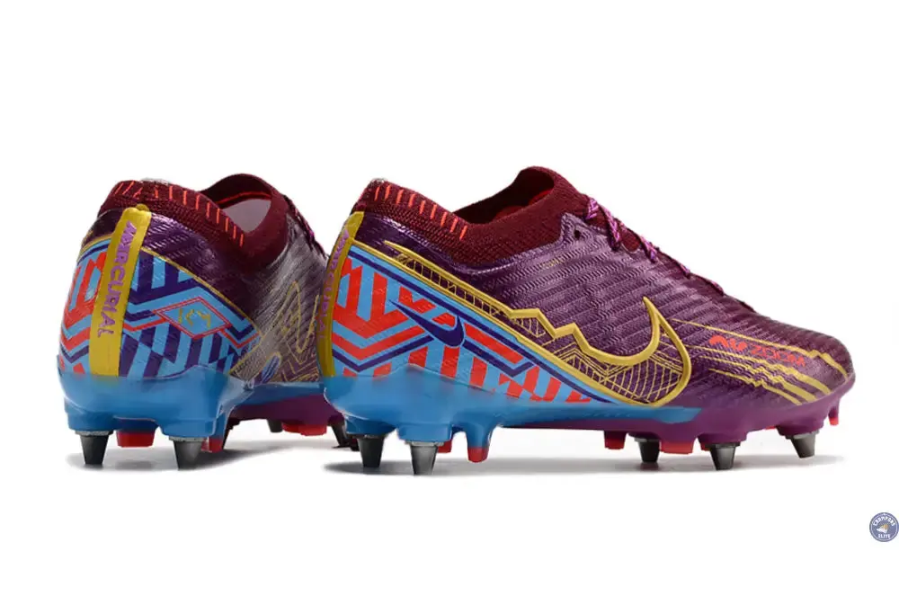 Air Zoom Mercurial Vapor 15 Anticlog SG Mbappé Personal Edition - Bordeaux/Doré - Image 6