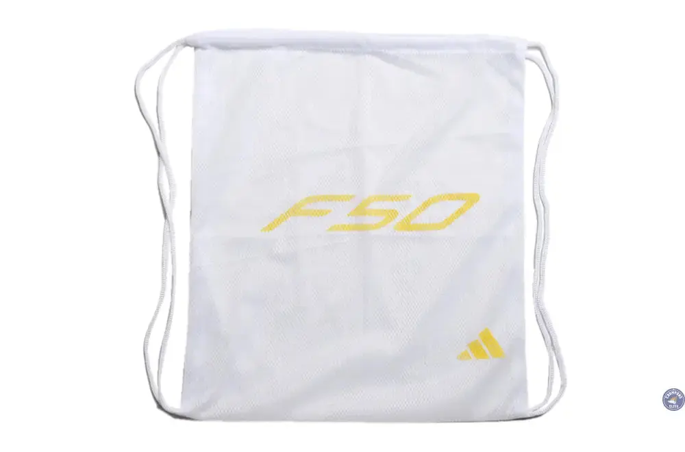 F50 Elite Laceless FG - Blanc/Doré - Image 7