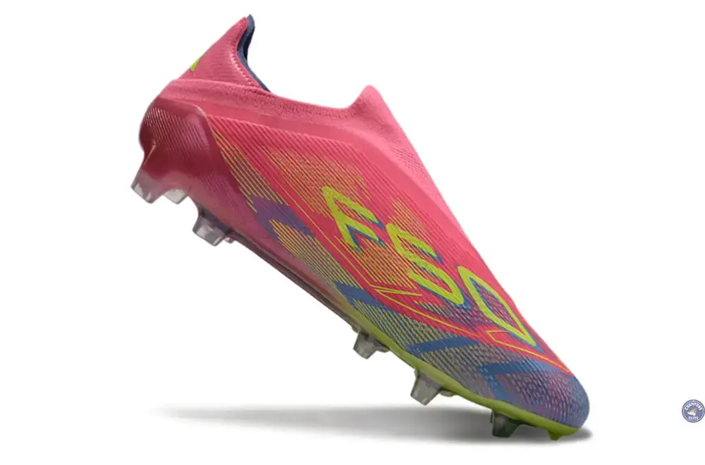 F50 Elite Laceless FG Mystic Victory - Lucid Pink/Lucid Lemon/Blue Fusion - Image 6