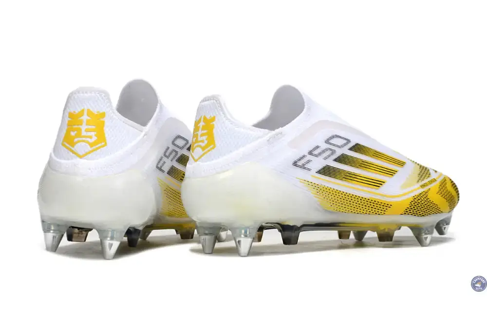 F50 Elite Laceless Kings League SG - Blanc/Jaune/Noir - Image 6