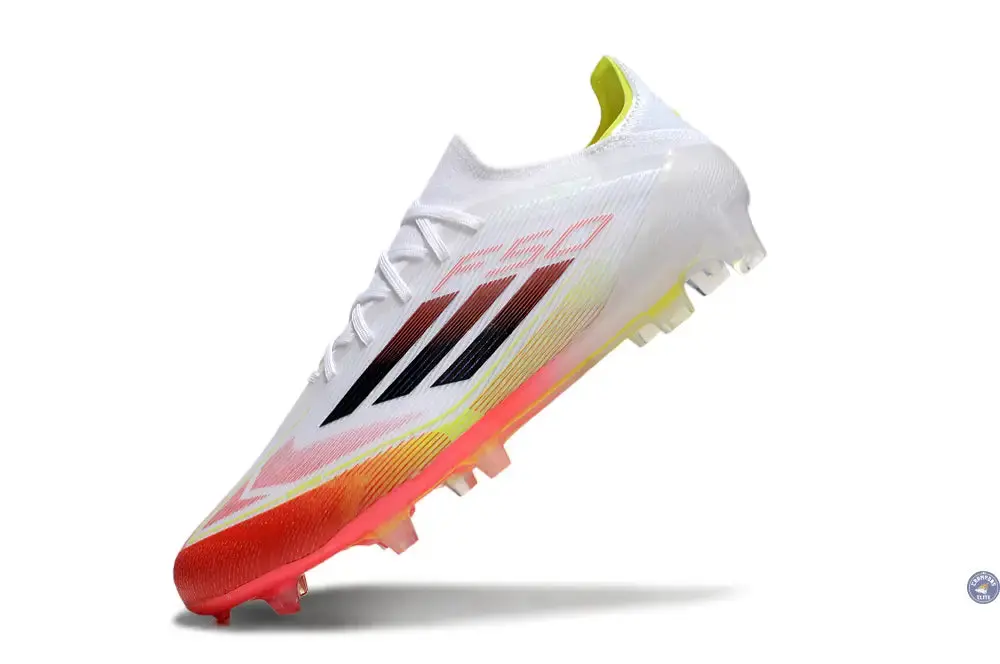 F50 Elite Lacets FG Pure Victory - Blanc/Noir/Jaune - Image 4