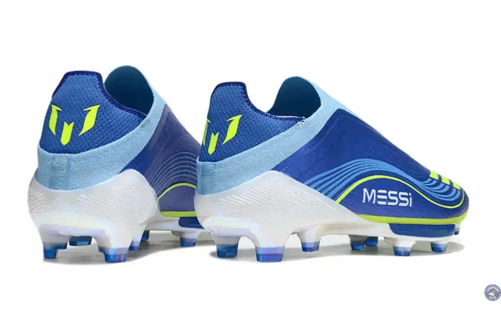 F50 + Laceless FG Messi - Bleu/Jaune - Image 6