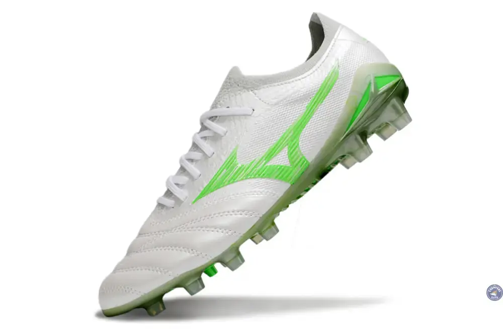 Morelia Neo 4 Beta Elite FG/AG Frontier - Blanc/Vert Néon/Cool Gray - Image 4