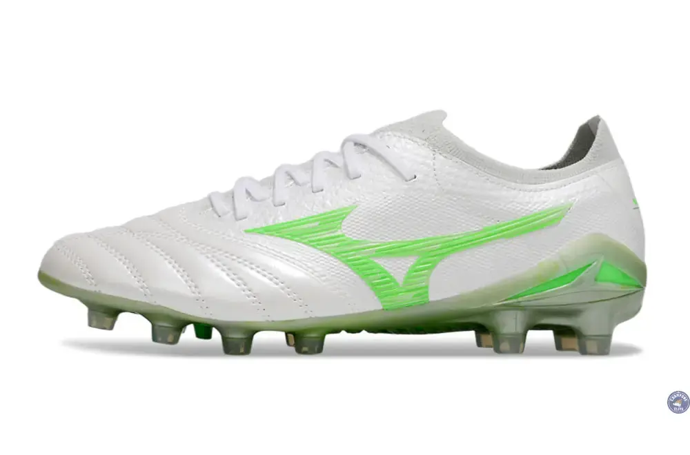 Morelia Neo 4 Beta Elite FG/AG Frontier - Blanc/Vert Néon/Cool Gray - Image 5