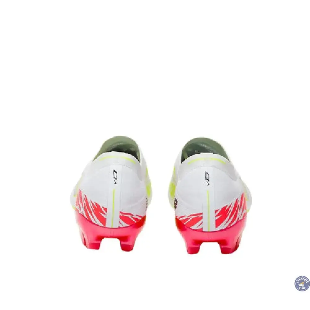New Balance FURON ELITE V8 FG - Blanc/Rouge Energie/Jaune Hi-Lite - Image 5