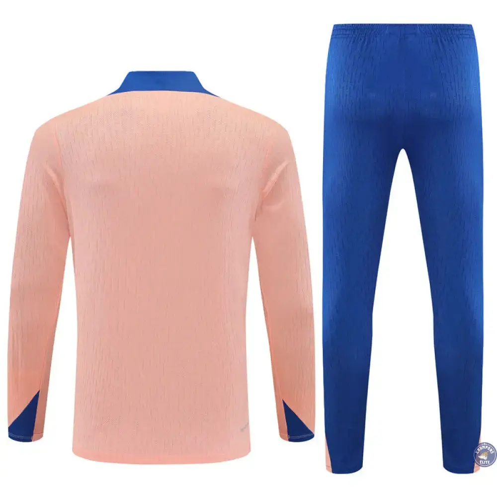 Survêtement d'entraînement demi-zip - France 2025/2026 - Rose/Bleu - Image 3