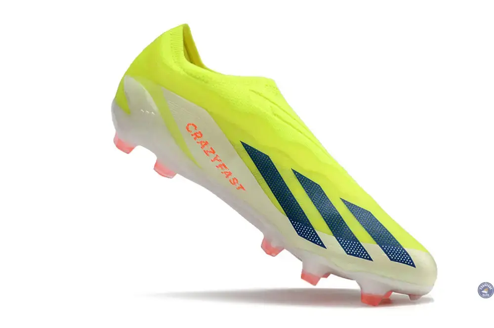 X Crazyfast Elite Laceless FG Solar Energy - Jaune/Noir/Blanc - Image 6